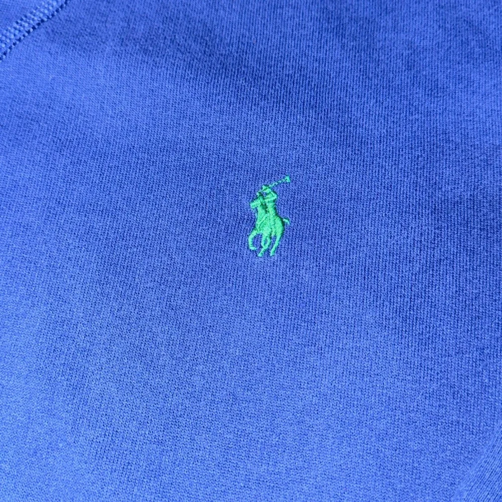 Polo Ralph Lauren Crewneck Sweatshirt Mens M Royal Blue w/ Green Pony Longsleeve